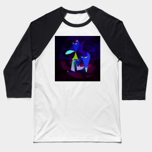 Abstract Stand Up Comedian Baseball T-Shirt